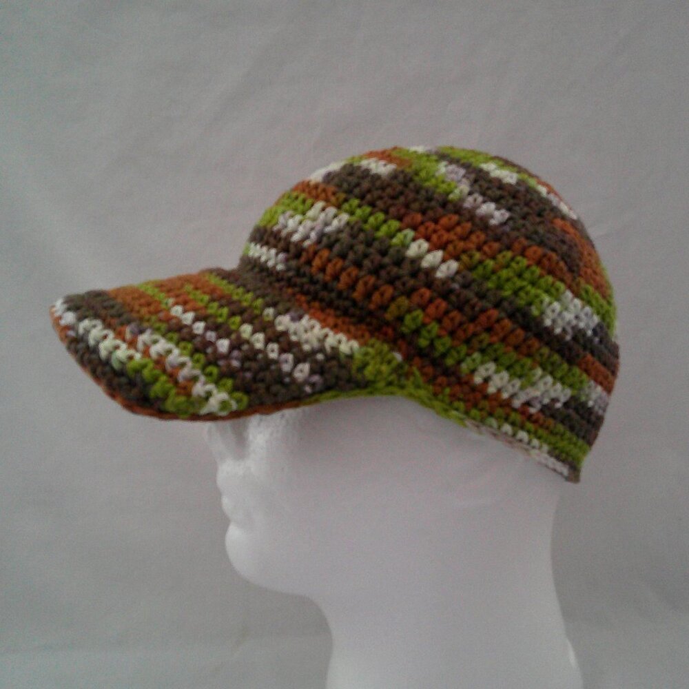 Handmade Crochet Baseball Cap - Picture 3 of 5